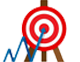 A target with an arrow hitting the bullseye, symbolizing SEO success.